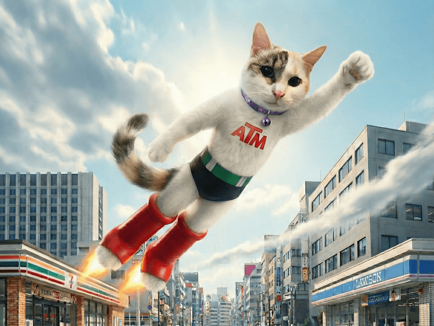 ATMは〇〇〇〇を利用する